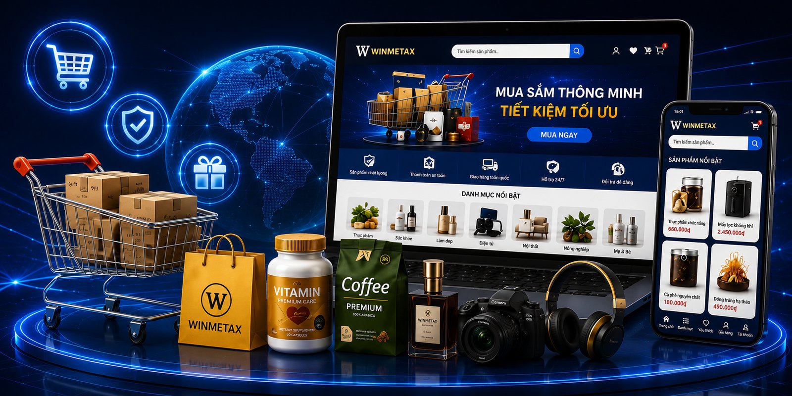 Mua sắm thông minh, tiết kiệm tối ưu trên WinMetax Marketplace
